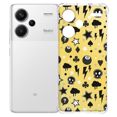 Xiaomi Redmi 13 Pro Plus Hoesje - Punk Yellow TPU Antishock Xiaomi Redmi 13 Pro Plus Hoesje - Punk Yellow TPU Antishock