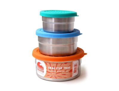 Blue Water Bento Lunchbox seal cup trio Blue Water Bento Lunchbox seal cup trio