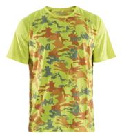 Blåkläder T-Shirt functioneel camo 34251011 | High-Vis Geel/Grijs | Maat S - 7330509690994 Blåkläder T-Shirt functioneel camo 34251011 | High-Vis Geel/Grijs | Maat S - 7330509690994