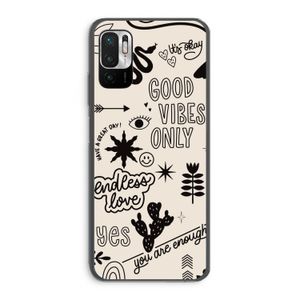 Good vibes: Xiaomi Redmi Note 10 5G Transparant Hoesje