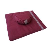 Meditatieset met kussen halve maan - Rood Meditatieset met kussen halve maan - Rood