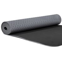 Yogi & Yogini Premium TPE Yogamat Antraciet - 183 x 61 x 0.5 cm (950 gram) - thumbnail