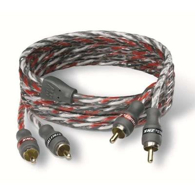 RCA-kabel 1 meter - MTX AUDIO - ZNX1.2 - ZeroNoise Stereo 100% - Koper HyperTwist UltraFlex symmetrisch anti-parasitair RCA-kabel 1 meter - MTX AUDIO - ZNX1.2 - ZeroNoise Stereo 100% - Koper HyperTwist UltraFlex symmetrisch anti-parasitair