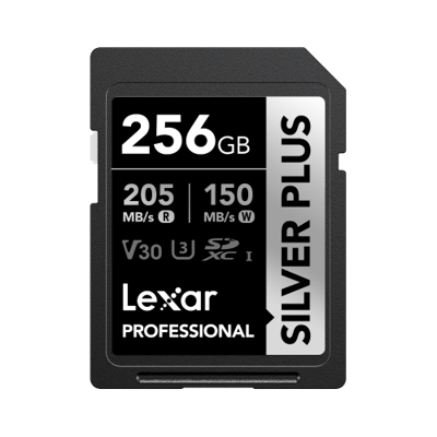 Lexar SD Silver Plus UHS-1 256GB V30 R205/W150MB/s
