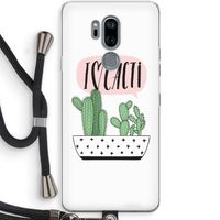 I love cacti: LG G7 Thinq Transparant Hoesje met koord