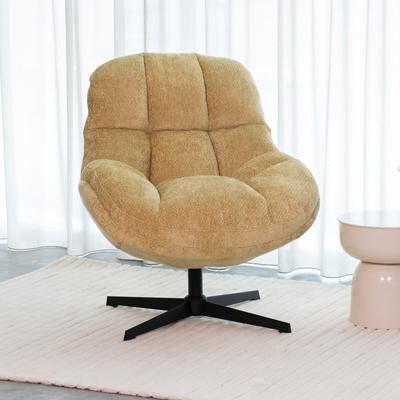 LABEL51 Draaifauteuil 'Huxley' Elite stof, kleur Brass