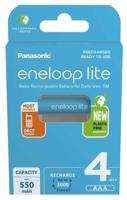 Oplaadbare batterijen PANASONIC ENELOOP LITE AAA 550 mAh 4 szt (BK-4LCCE/4CP)