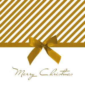 Kerst thema servetten - 20x st - 33 x 33 cm - goud - Merry Christmas