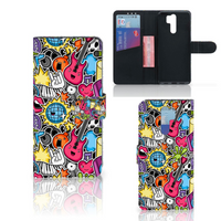 Xiaomi Redmi 9 Wallet Case met Pasjes Punk Rock - thumbnail