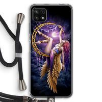 Aerial Angel: Samsung Galaxy A22 5G Transparant Hoesje met koord