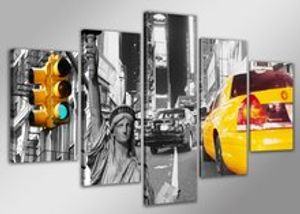 Canvasdoek 5-Delig New York 160x80 cm