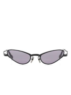Kuboraum lunettes de soleil à monture ronde - Noir