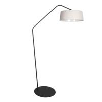 Steinhauer VloerlampZig-Zag zwart met witte kap Ø 48cm - 4253ZW