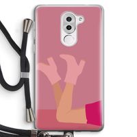 Pink boots: Honor 6X Transparant Hoesje met koord