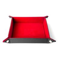 FanRoll Folding Dice Tray Velvet Red FanRoll Folding Dice Tray Velvet Red