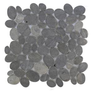 Stabigo Oval Grey mozaiek 30x30 cm grijs mat
