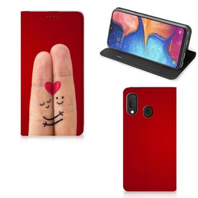 Samsung Galaxy A20e Hippe | Standcase | Liefde - Origineel Romantisch Cadeau