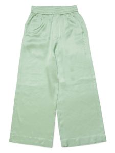 MM6 Maison Margiela Kids jean ample à taille mi-haute - Vert