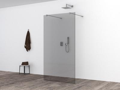 Glasplaat Wiesbaden Slim | 80x200 cm | Nano | Rookglas