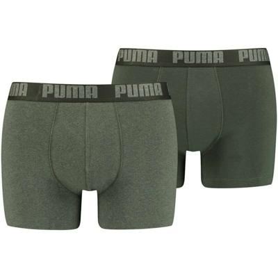 Heren Boxer Shorts Puma Basic 2 Onderdelen Donkergroen Maat S