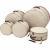 Tama TDSS52KBE Powerpad Designer Beige 5d. drumhoezenset 22,10,12,14,16