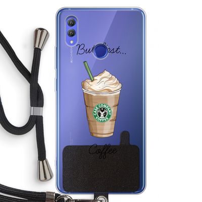 But first coffee: Honor Note 10 Transparant Hoesje met koord