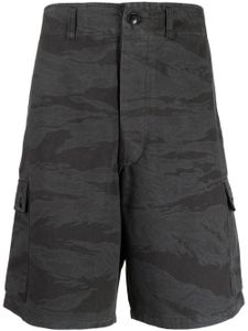 Maharishi short cargo à imprimé camouflage - Noir