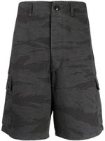 Maharishi short cargo à imprimé camouflage - Noir