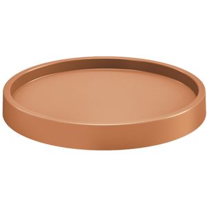 Planten trolley/multiroller rond terracotta kunststof 35 cm