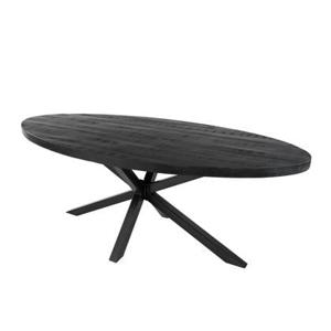 Kick eettafel Dax ovaal - 180cm - Zwart