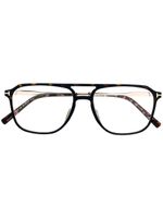 TOM FORD Eyewear lunettes de vue à monture aviateur - Marron - thumbnail