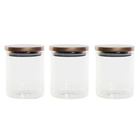 Item voorraadpot/voorraadbus - 3x - glas - met deksel - 750 ml