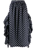 Comme Des Garçons Comme Des Garçons robe à pois - Bleu