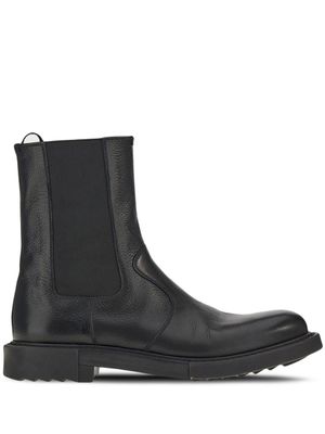 Ferragamo bottines chelsea en cuir - Noir