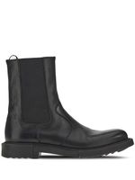 Ferragamo bottines chelsea en cuir - Noir