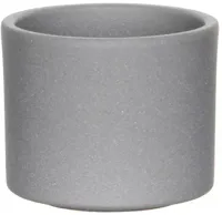 Mica Decorations bloempot Era rond 10x8.5cm grijs mat