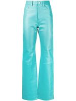 REMAIN pantalon ample en cuir - Vert - thumbnail