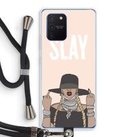 Slay All Day: Samsung Galaxy Note 10 Lite Transparant Hoesje met koord