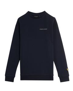 Lyle & Scott winter sweater jongens - Navy blauw - Script