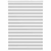 VidaXL Zebra rolgordijn 155x230 cm stofbreedte 150,9 cm lichtgrijs