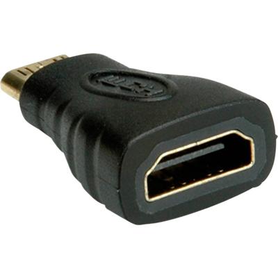 Value 12.99.3152 Adapter [1x HDMI-stekker C mini - 1x HDMI-bus] Zwart 50 m