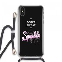 Sparkle quote: iPhone XS Max Transparant Hoesje met koord Sparkle quote: iPhone XS Max Transparant Hoesje met koord