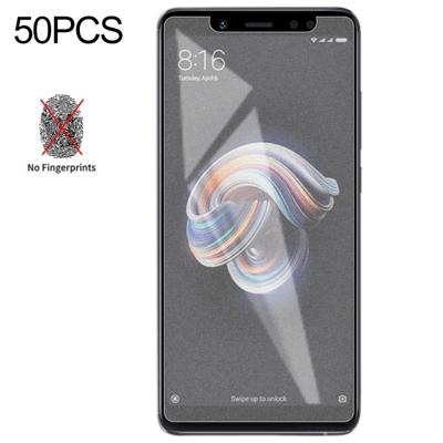 50 PCS non-Full matte Frosted gehard glas film voor Xiaomi Redmi Note 5/Note 5 Pro geen retail pakket