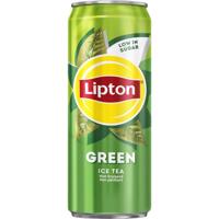 Lipton Ice Tea Green frisdrank, niet bruisend, sleek blik van 33 cl, pak van 24 stuks