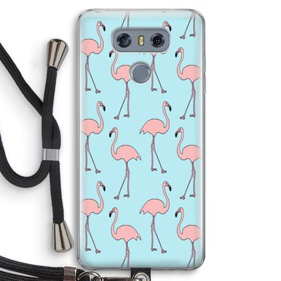 Anything Flamingoes: LG G6 Transparant Hoesje met koord