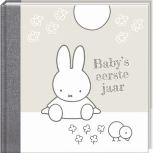 Nijn Boek baby eerste jaar nijntje zilve