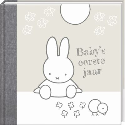 Nijn Boek baby eerste jaar nijntje zilve