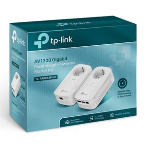 TP-LINK TL-PA8033P KIT PowerLine-netwerkadapter 1300 Mbit/s Ethernet LAN Wit