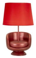 TAFELLAMP MIDCENTURY ROOD CM Ø 26X43
