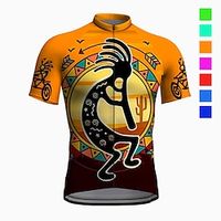 Voor heren Wielrenshirt Korte mouw Fietsen Shirt Kleding Bovenlichaam met 3 achterzakken Bergracen Wegwielrennen Ademend Sneldrogend Vochtregelerend Reflecterende strips Paars Rood Marine Blauw Lightinthebox - thumbnail